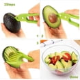 thumbnail image 4 of Herramienta de cocina Soledad 3 en 1 Aguacate verde, 4 of 9