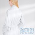 thumbnail image 6 of American Soft Linen, 100% Cotton Turkish Bathrobe - Soft, Absorbent, & Luxurious for Women, 3X-Large - White, 6 of 9