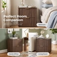 thumbnail image 5 of Furniture of America Zerik Modern Wood 2-Drawer Nightstand, Walnut, 5 of 18