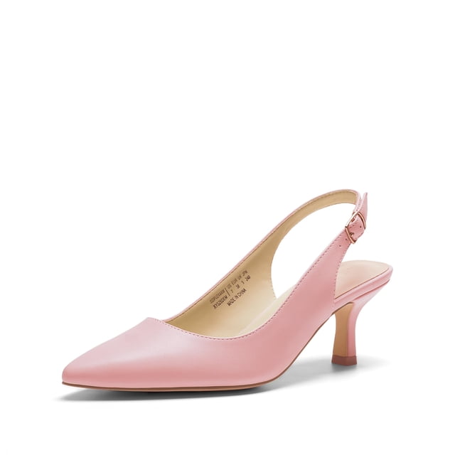 Zapatos DREAM PAIRS Tacones Kitten Slingback Rosados