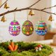 thumbnail image 3 of Decoraciones de Pascua para el Hogar 12Pcs Lindo Conejo de Pascua Huevo de Pascua Colgando Ornamento 2D Plato Ornamento Llavero Colgante Pequeño para Coche Retrovisor Espejo O Mochila, 3 of 6