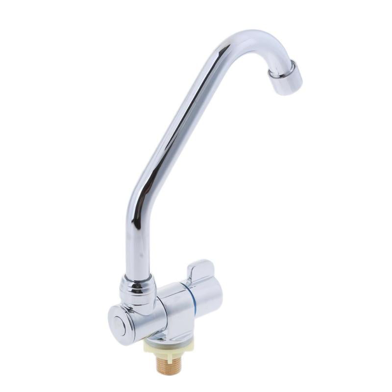 Marine Kitchen Sink Single Lever Cold Water Faucet Tap 360° Rotating #005 