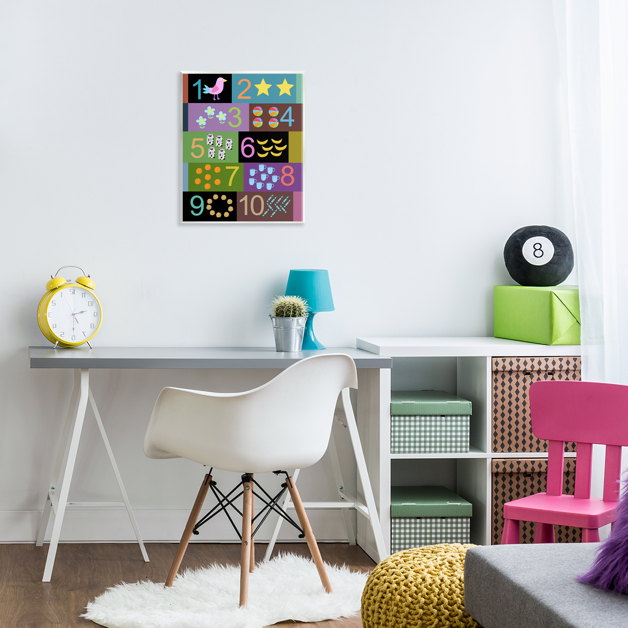 Learning To Count Chart Wall Plaque Art, design by Carla Daly
