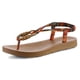 thumbnail image 1 of Sandalias sin cordones con correa en T tribal Boho para mujer - ¡Pase a la comodidad y el estilo!, 1 of 4