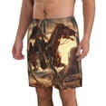 thumbnail image 2 of Fotbe Western Skeleton Cowboy Horse Trajes de Baño Estampados para Hombre, Shorts de Verano de Secado Rápido, Ropa de Playa, Bañadores-Small, 2 of 6