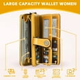 thumbnail image 3 of Kivdit Wallets for Women Genuine Leather Wallet Credit Card Holder with RFID Blocking Large Capacity, 3 of 8