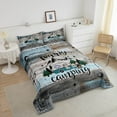 thumbnail image 3 of YST Camper Bedding Set Queen Happy Camping Comforter Set Rv Bunk Accessories Quilt Bedding For Travel Trailers,Boho Moon Stars Decor For Camper Car,Rustic Farmhouse Adventure Duvet Insert, 3 of 6