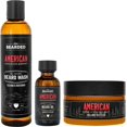thumbnail image 1 of Live Bearded: Kit de cuidado de barba de 3 pasos - Americano - Aceite para barba y mantequilla para barba - Ingredientes naturales con manteca de karité, aceite de jojoba y más - Apoyo al crecimient, 1 of 2