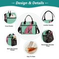 thumbnail image 3 of FORMRS Insulated Lunch Bag for Work School Unisex Large Capacity Cooler with Shoulder Strap, Pink Cheetah, 3 of 6