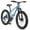 Blue+Green, variant on 24 Inch Fat Tire Bike Adult/Youth Full Shimano 7 Speeds Mountain Bike, Dual Disc Brake, High-Carbon Steel Frame, Front Suspension, Mountain Trail Bike, Urban Commuter City Bicycle