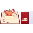 thumbnail image 1 of 3D Christmas Pop Up Greeting Card Artful Gift Card with Envelope Christmas Supplies-Bell, 1 of 8