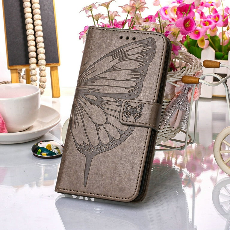 iPod Touch 7 Case,iPod Touch 6 Case, Embossed Butterfly PU