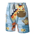 thumbnail image 5 of Naloa Giraffe Come Out From Zipper Men's Beach Shorts, Surfing shorts, Swim trunks, Quick Dry Swim Trunks for Surfing Beach Fun - Medium, 5 of 9