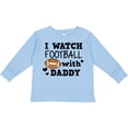 thumbnail image 3 of Inktastic I Watch Football with My Daddy Boys or Girls Long Sleeve Toddler T-Shirt, 3 of 5