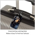 thumbnail image 3 of Square 2Pack PU Leather Sheepdog Cruise Luggage Tag with Privacy Cover and Name ID Tag for Travel Handbags Backpacks Luggage Tags, 3 of 6