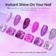 thumbnail image 2 of Set de esmaltes de uñas en gel Modelones, 6 colores, morado y plateado, ojo de gato, 2 of 7
