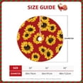 thumbnail image 4 of Bingfone Christmas Tree Skirt Mat Christmas Decoration Interior -Sunflowers On Red, 4 of 8
