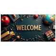 thumbnail image 3 of Welcome Banner with International Flags Circular Design Background Event Decoration Party Supplies Global Conference Backdrop Indoor Outdoor Display, 3 of 4