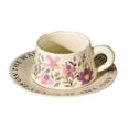 thumbnail image 1 of Juego De Tazas De Café De Cerámica Con Motivos Florales Chinos De 8,5 Oz, Estilo Retro, Con Flores Blancas Y Naranjas., 1 of 2