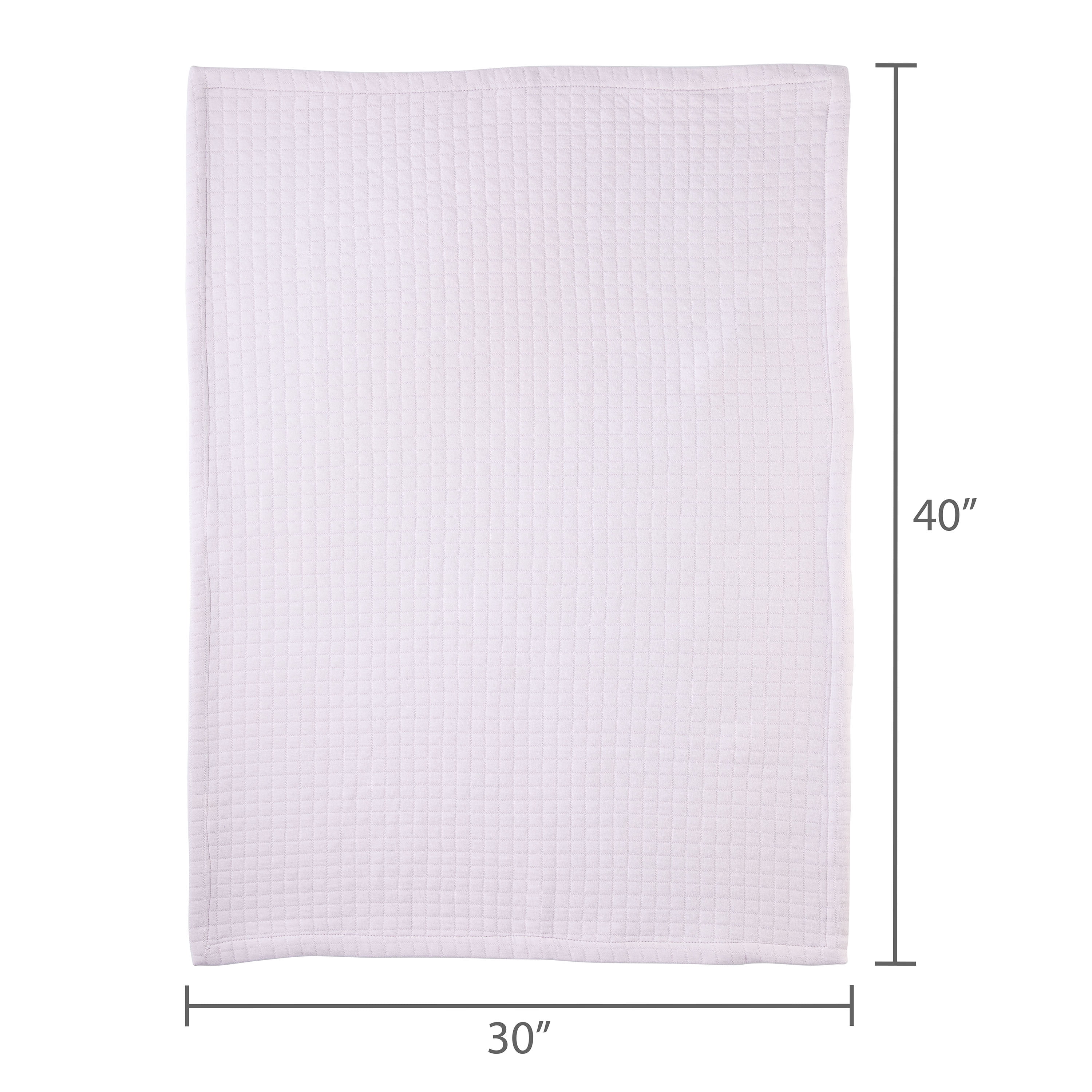 Parent's Choice Knit Baby Blanket, 100% Cotton, Soft & Cozy, Orchid Tint, 30" x 40"