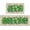 Shamrock Eucalyptus, variant on St. Patricks Day Clover Kitchen Rugs Set of 2, Shamrock Eucalyptus Leaves Polka Dot Kitchen Mats Decor, Spring Gold Coins Irish Floor Door Mat Home Decorations -17x29 and 17x47 Inch