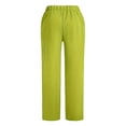 thumbnail image 5 of Fabrcox Scrub Pants for Women - Straight-Leg Cargo Pants with Pockets, Scrub Pants ,Green L, 5 of 6