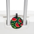 thumbnail image 3 of Watermelon Set of 2pcs PU Leather Round Suitcase Tags with Privacy Cover and Name ID Tag - Ideal for Travel Luggage, Handbags, Backpacks, School Bags, 3 of 6