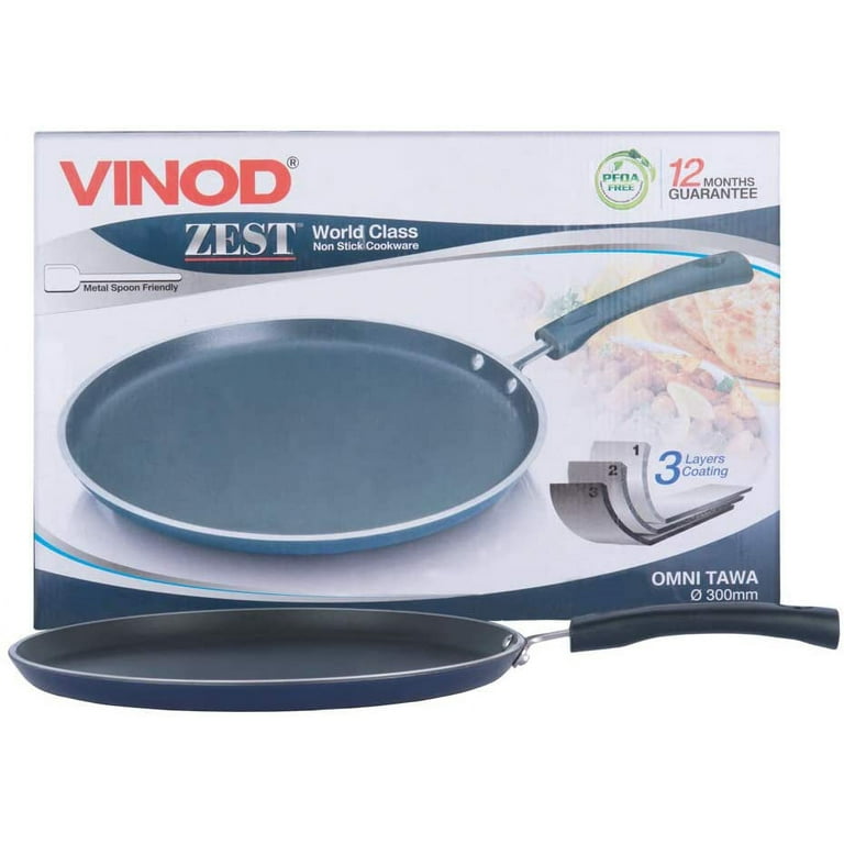 Vinod Zest Non Stick Deep Fry Pan with Lid - 30 cm