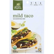 Simply Organic Mild Taco Seasoning Mix, 1 Ounce -- 12 per Case.