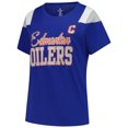 thumbnail image 2 of Women's Fanatics Connor McDavid Royal Edmonton Oilers Plus Size Name & Number Scoop Neck T-Shirt, 2 of 3