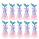 thumbnail image 3 of EeaseMX 50 cajas creativas de caramelos con forma de sirena, con forma de pirámide triangular, para regalo de boda, suministros para fiestas, cajas de chocolate (rosa y azul), 3 of 7
