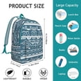thumbnail image 5 of Unisex Vintage Bohemian Rucksack, Boho Chic Print Backpack with Front Pocket, Lightweight Daypack for School University Work Commute, Wonderful Gift, 5 of 5