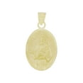 thumbnail image 1 of 14k Yellow Gold, Saint Jude Pendant Medallion Pendant Charm Oval 14.5mm NO Necklace, 1 of 5