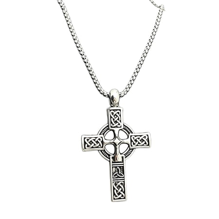 The Warrior's Cross, Warrior's Cross Pendant Necklace, Stainless Steel Faith Honor Warrior Jewelry for Veteran Gifts.