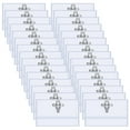 thumbnail image 1 of Paquete de 100 etiquetas de nombre de 90 x 56 mm, transparentes, con clip para etiquetas de nombre para ropa, estuche para etiquetas de nombre con clip para tarjetas de identificación para la, 1 of 6