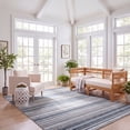thumbnail image 3 of Safavieh Cabana Fedelma Striped Indoor/Outdoor Area Rug, Gray/Blue, 6' x 8', 3 of 14