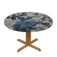thumbnail image 3 of WYYP Flowers Bird Fabric Round Tablecloth Washable for Home Kitchen Outdoor Decoration 100% Polyester Tablecloths White, 3 of 8