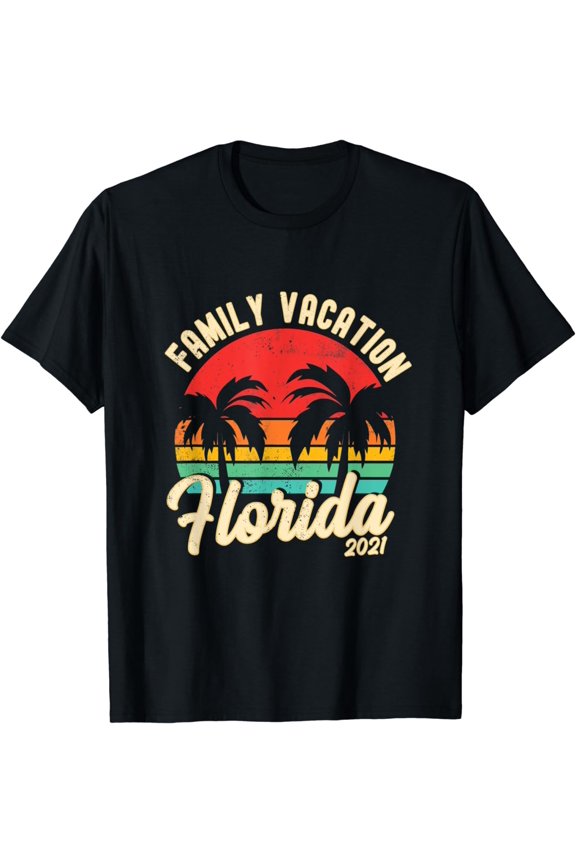 Matching Family Vacation Florida Beach Summer Beach 2021 T-Shirt