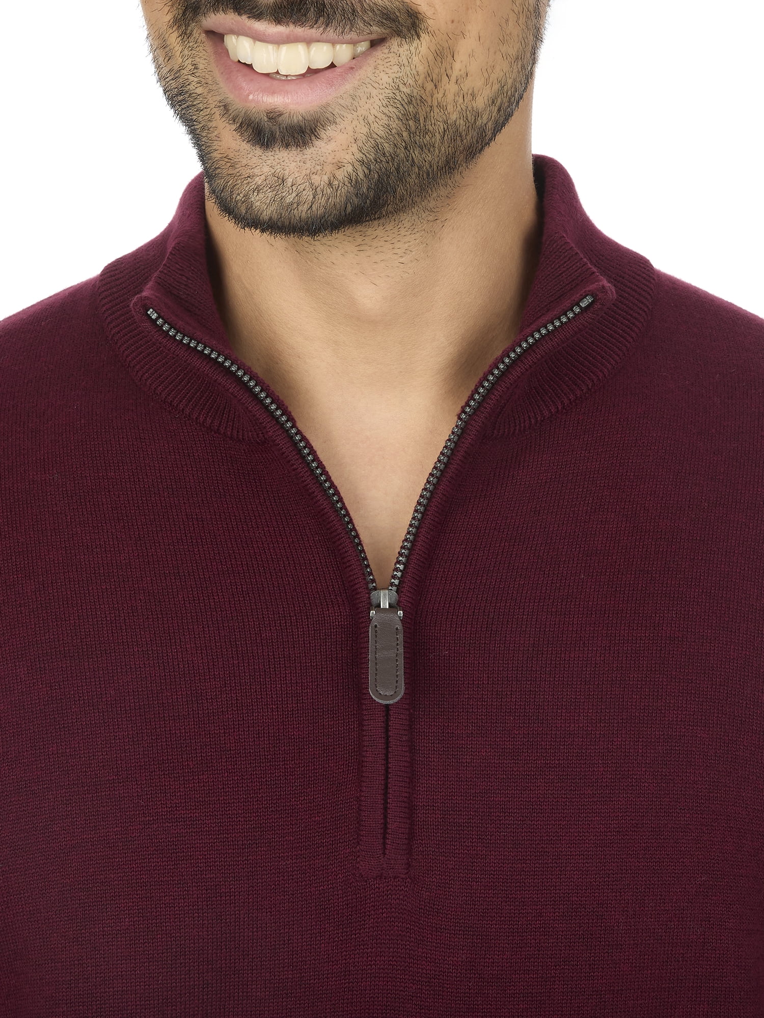 George Men's & Big Men's Classic Fit Jersey Quarter Zip Sweater, Sizes S-3XL