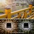 thumbnail image 4 of Outdoor Fence Post Cap Light Warm White and Cool White Lighting Wateproof Villa Column Lamp Solar LED Pillar Light B, 4 of 5