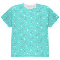 thumbnail image 1 of Bones and Stars Glitter Pattern All Over Youth T Shirt Multi YMD, 1 of 2