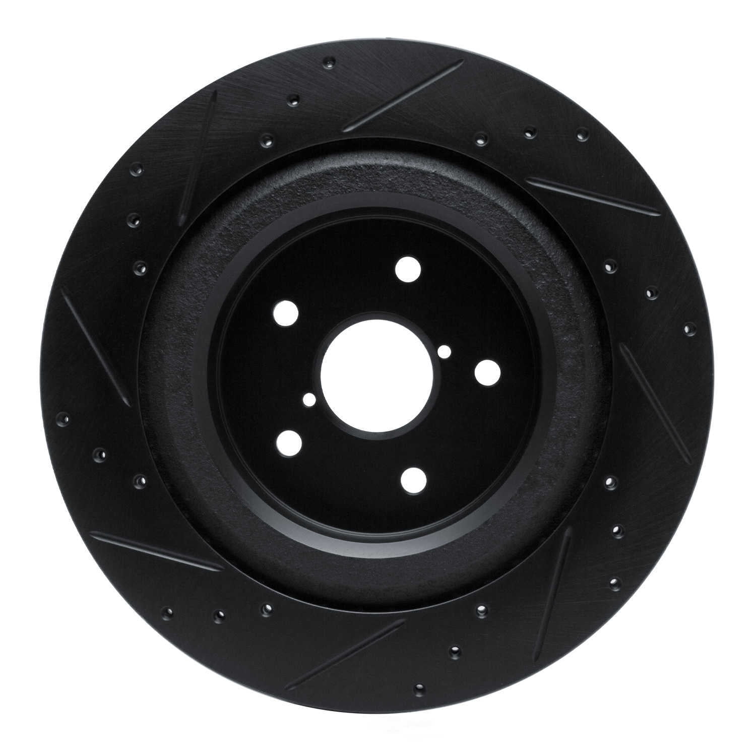 Dynamic Friction Company 633-13044R DFC Brake Rotor - Drilled And Slotted - Black