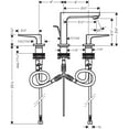 thumbnail image 4 of Hansgrohe 32516 Metropol 1.2 (GPM) Widespread Bathroom Faucet - Nickel, 4 of 4