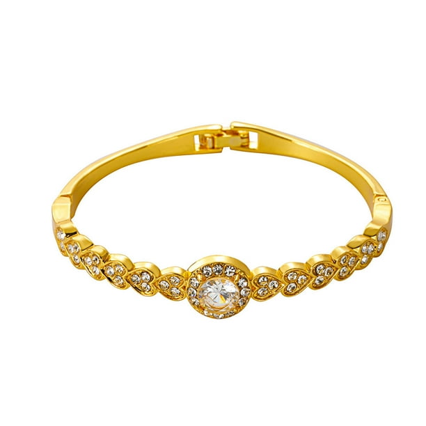 Pulsera de metal con diamantes Xihbxyly Joyería de personalidad de moda