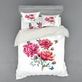 thumbnail image 2 of Ambesonne Flower Bedding Set 3 Pcs, Carnation Bouquet Nature, Twin XL, Multicolor, 2 of 3