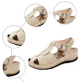 thumbnail image 6 of Rokment Orthopedic Wedges Fisherman Walking Sandals for Women 2026 Beach Summer Comfortable Fashion Casual Leather Arch Support Platform Gladiator Dress Sandal D Size 6, 6 of 8