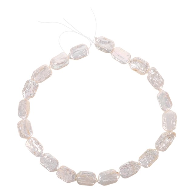 1 hilo de perlas: perlas barrocas decorativas y elegantes, espaciadores sueltos, cuentas irregulares de agua dulce para joyería, aretes, collares y pulseras.
