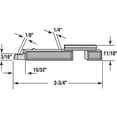 thumbnail image 2 of Slide Bolts 3-3/4 in. Diecast Zinc Left Hand (20-pack), 2 of 2