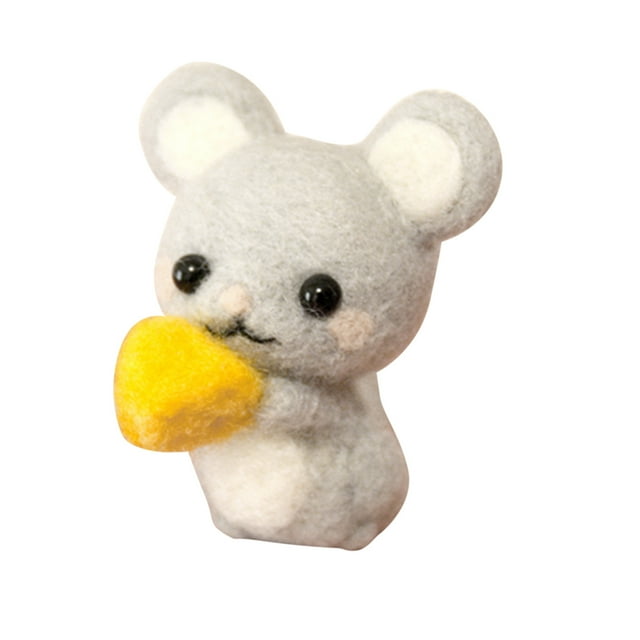 IROINID Cute Pattern Handmade DIY Poke Wool Felts Material Production Package