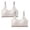 White 2PCS, variant on MDUKONU Big Girls Bras for Teen Girl Seamless Wireless Padded Juniors Training Bra 2 Pack